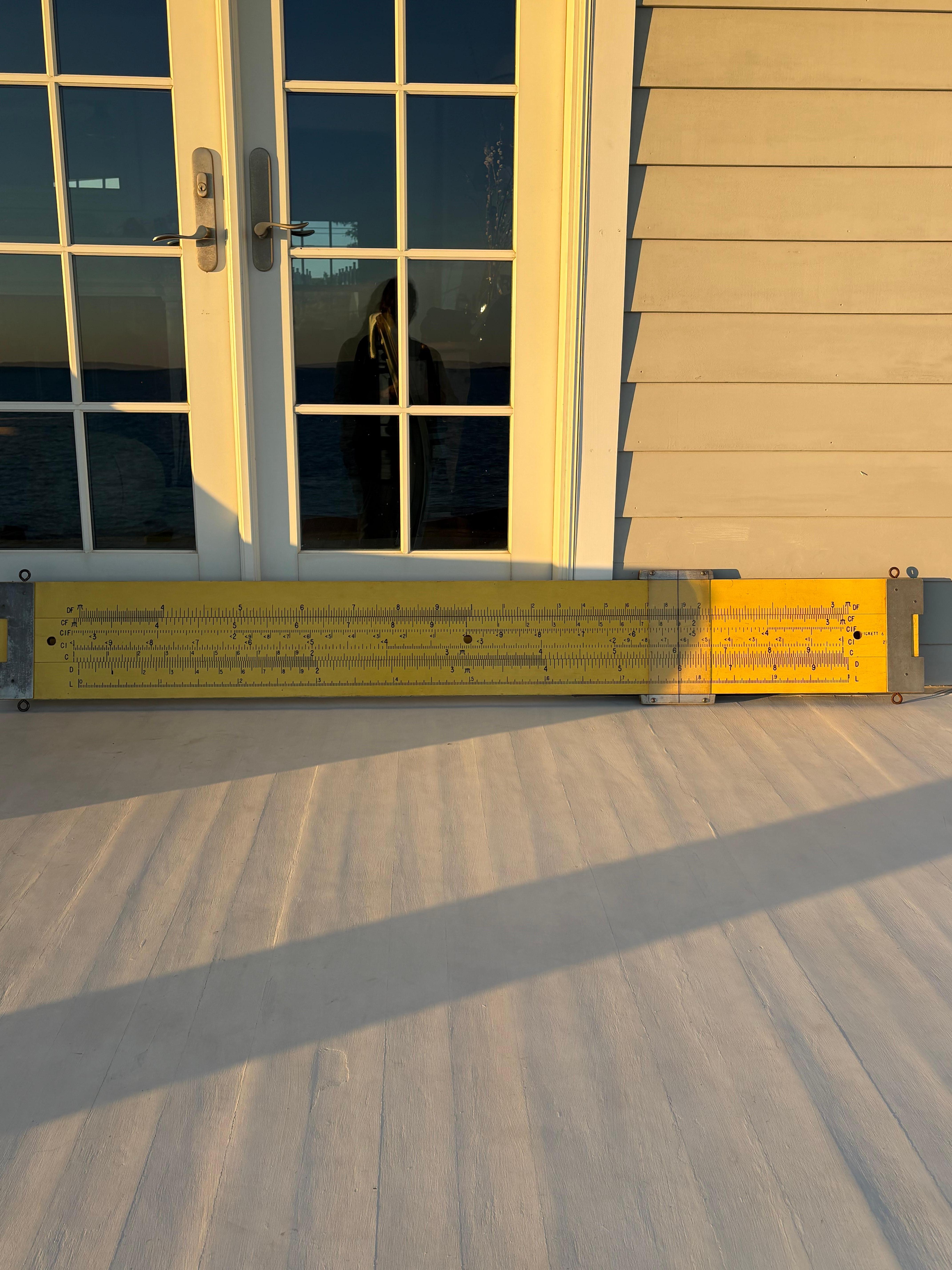 7 Foot Industrial Giant Slide Ruler by Pickett in the 1960s For Sale 12