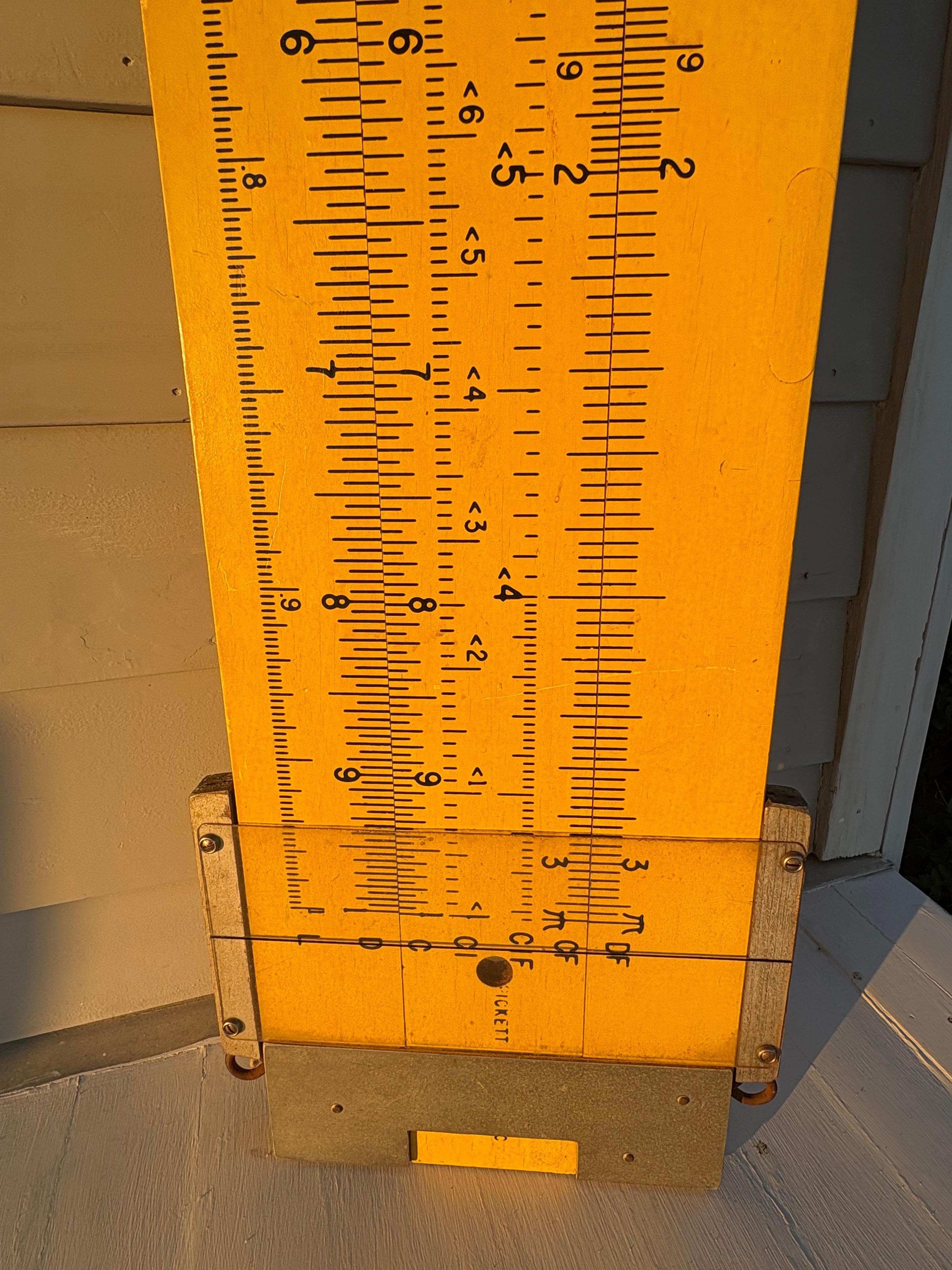 American 7 Foot Industrial Giant Slide Ruler by Pickett in the 1960s For Sale