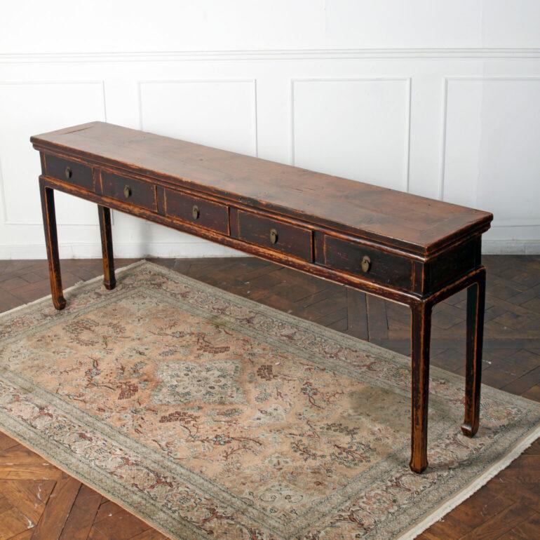 asian console table with drawers