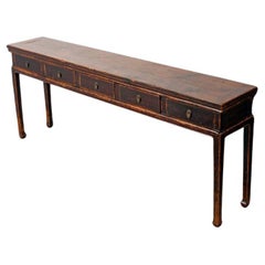 7 Foot Long Asian Console Table