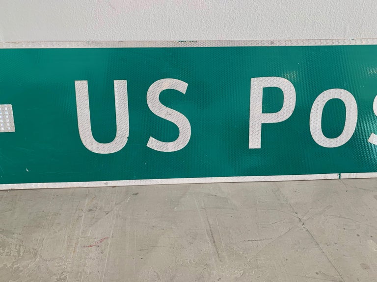 US Post Office Highway Sign For Sale at 1stDibs