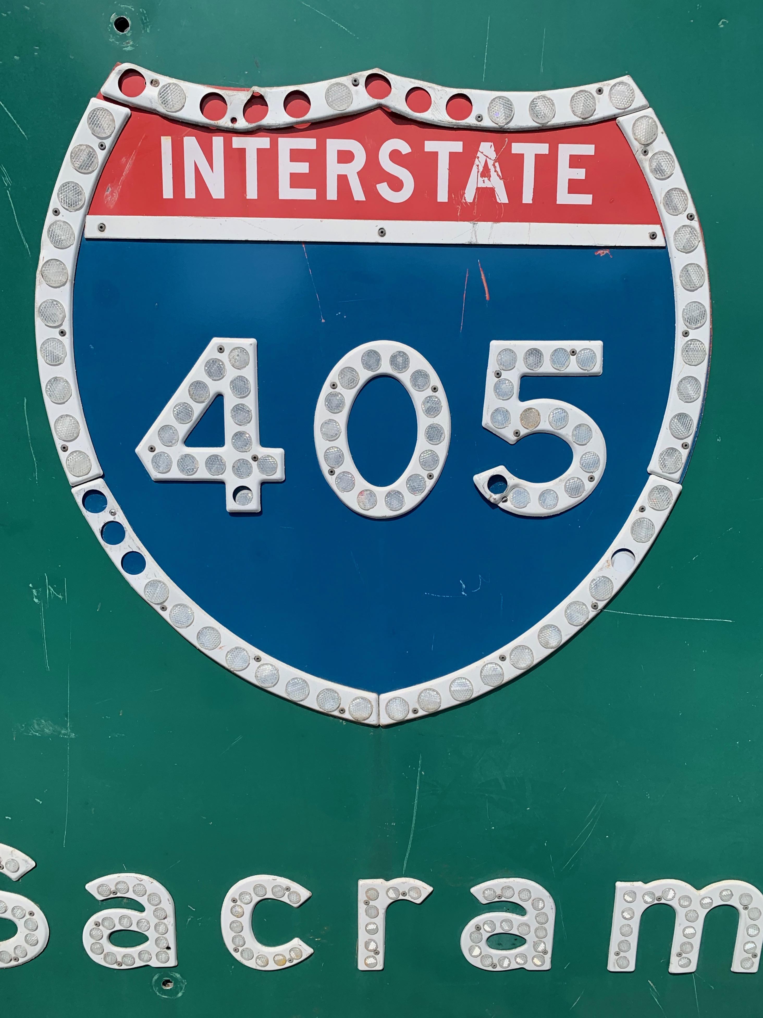 American Vintage Los Angeles 405 Freeway Sign