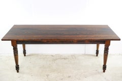 7 ft Reclaimed Kiefer gedreht Bein Bauernhof Essen Ernte Tisch