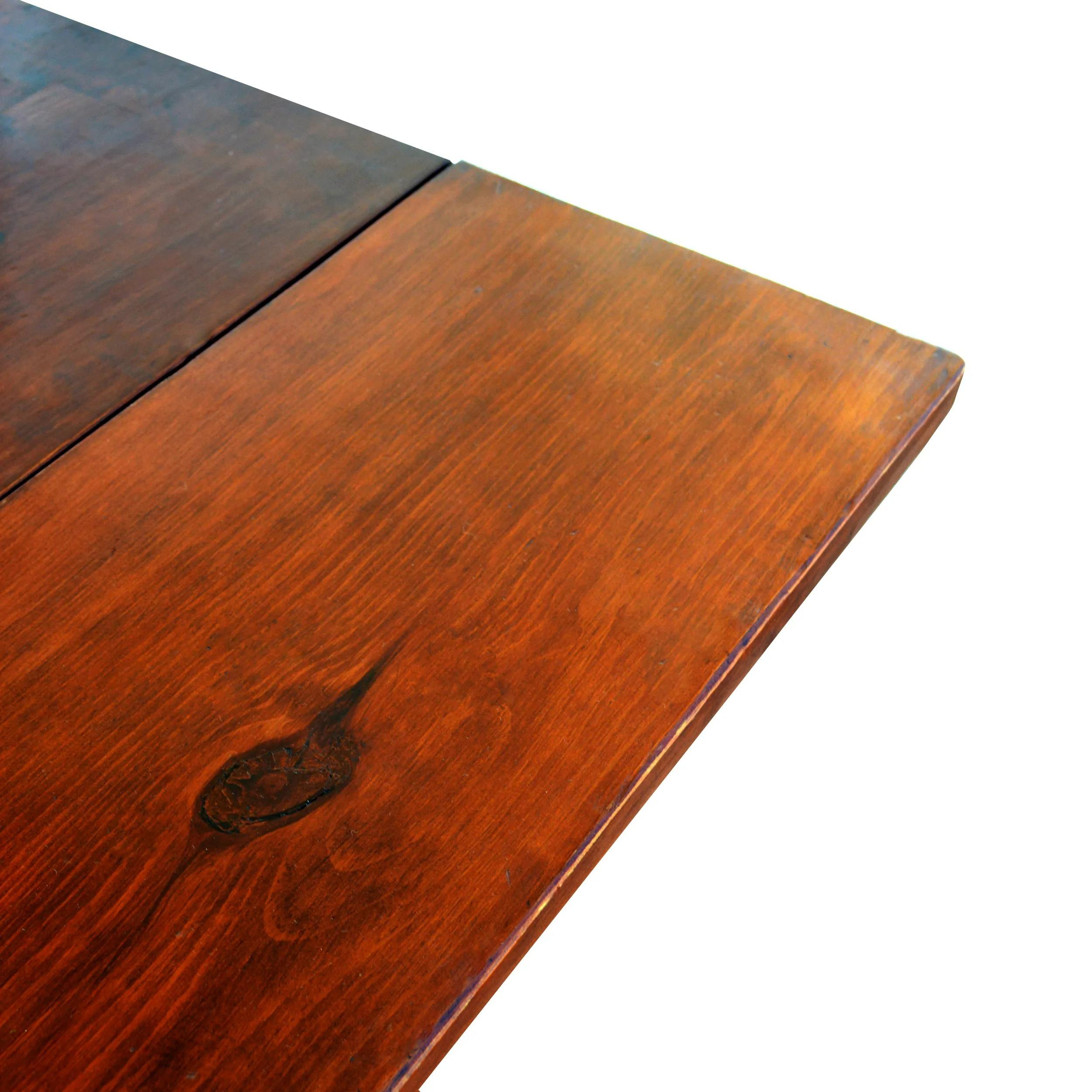 Rustic Drop Leaf Console Dining Table In Good Condition In Pasadena, TX