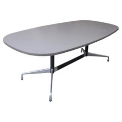 7 ft. Vintage Herman Miller Eames Racetrack Light Grey Conference Table