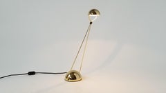 Vergoldete Halogen-Tischlampe „Meridiana“ von Stephano Cevoli, 1980er Jahre, Italien