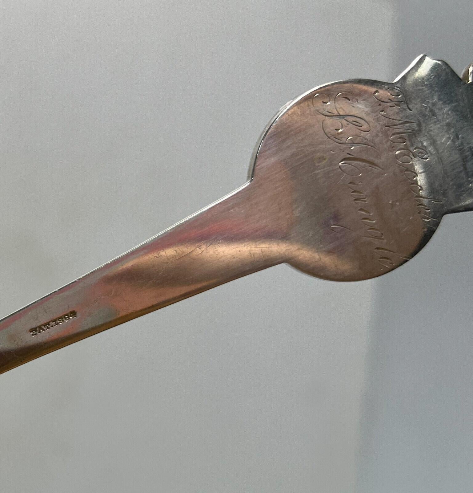  7 Gorham Sterling Silver Medallion 8.5 inch Tablespoons, Late 19th Century  5