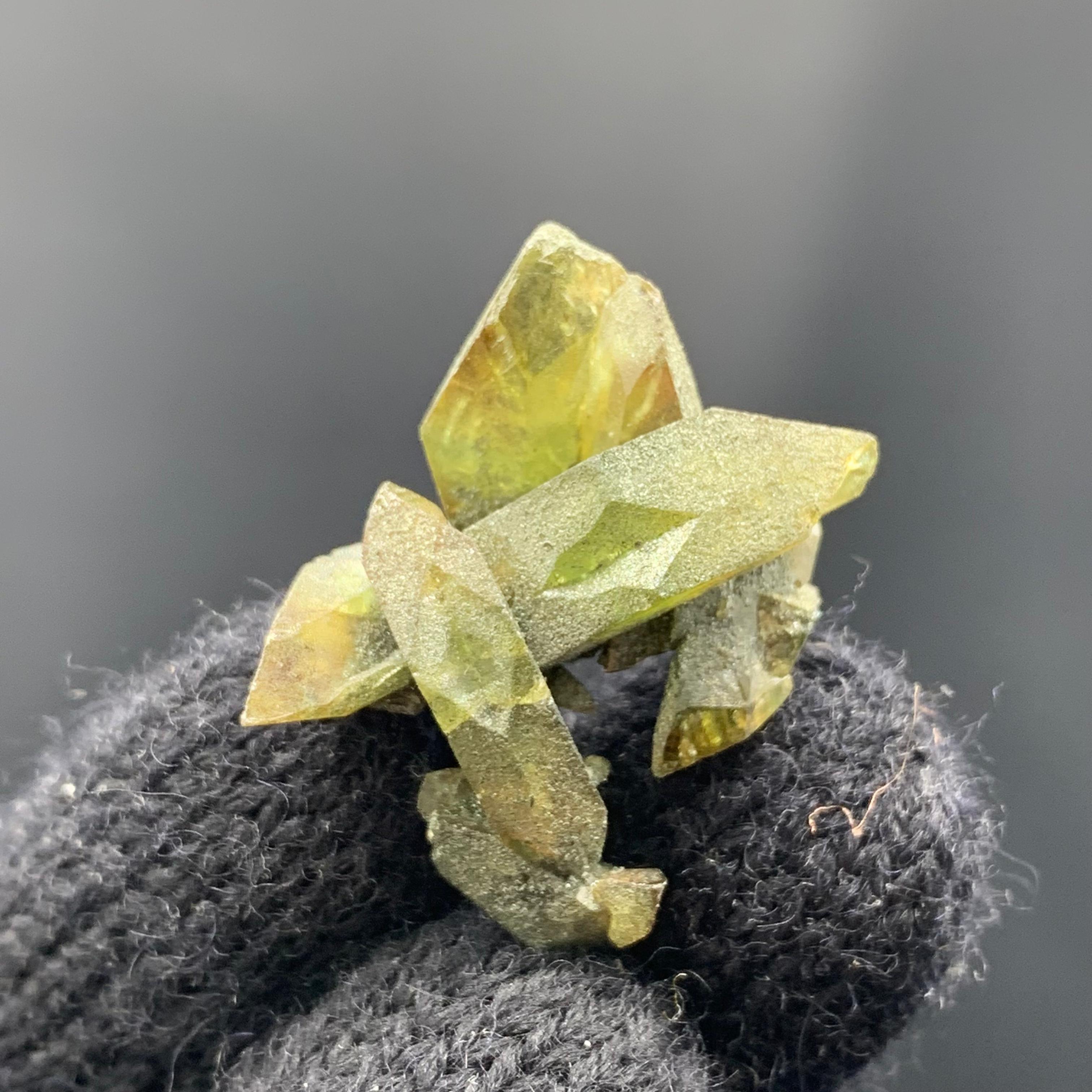 7 Gram Stunning Sphene Crystals Cluster from Skardu, Pakistan For Sale 3