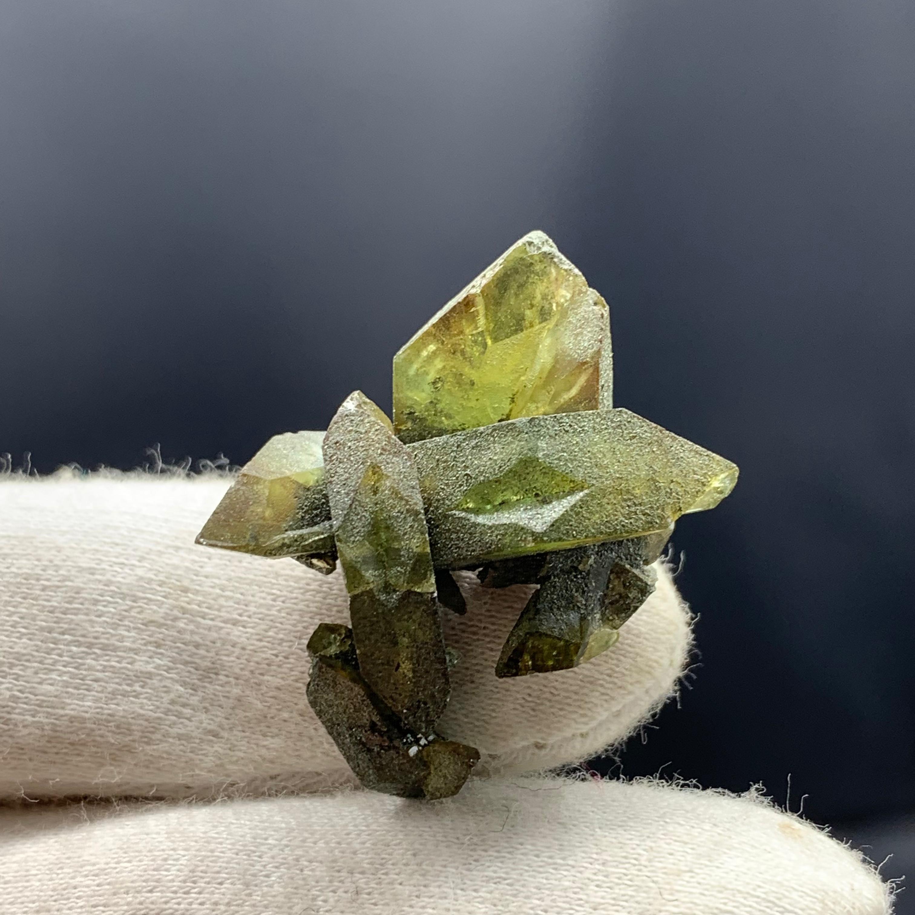 7 Gram Stunning Sphene Crystals Cluster from Skardu, Pakistan For Sale 1