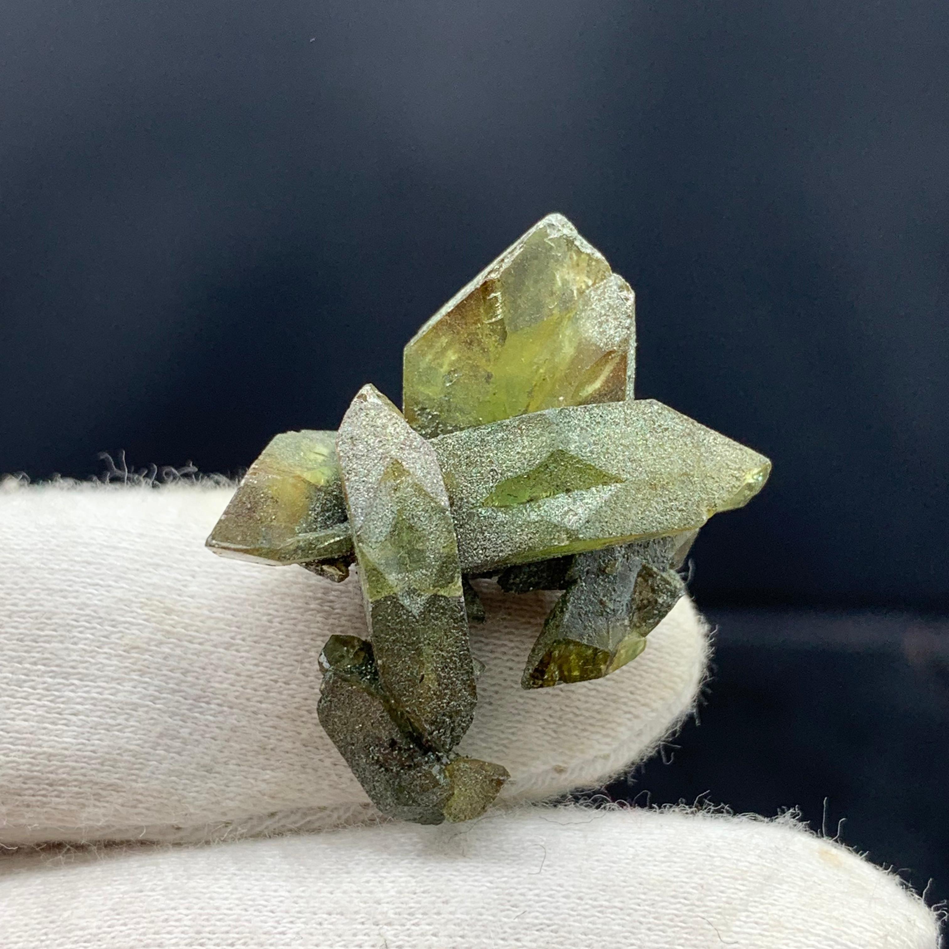 7 Gram Stunning Sphene Crystals Cluster from Skardu, Pakistan For Sale 2