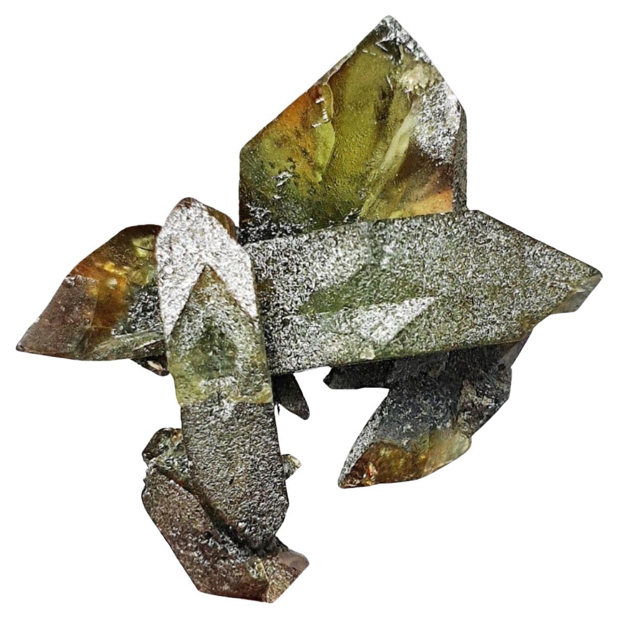7 Gram Stunning Sphene Crystals Cluster from Skardu, Pakistan