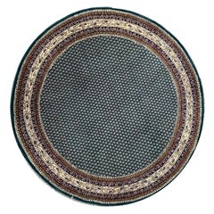 7
 Hand Knotted Green and Ivory India Rug