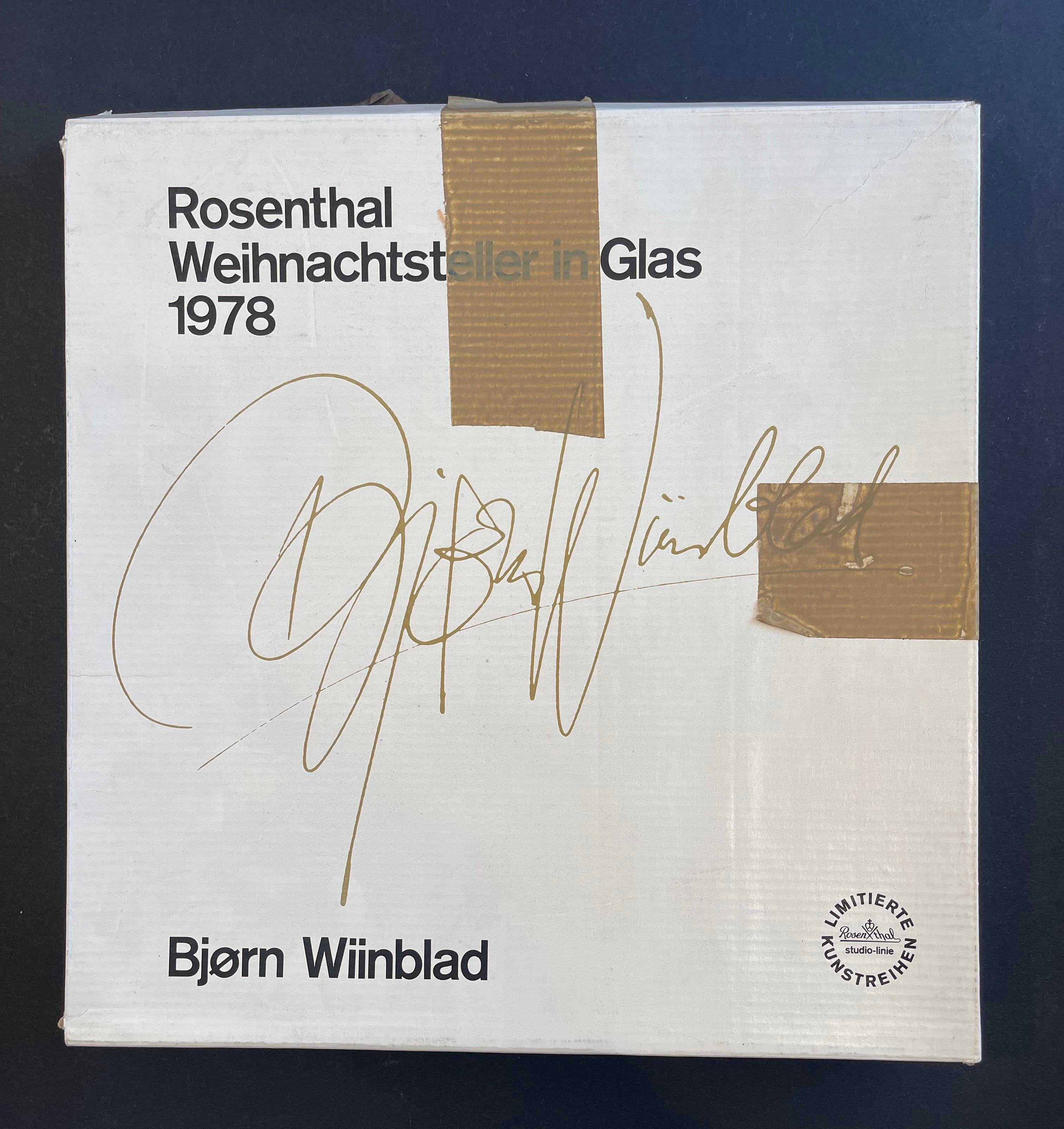 7 Assiettes en porcelaine Bjørn Wiinblad pour Rosenthal, peintes à la main et signées, années 1970 en vente 9