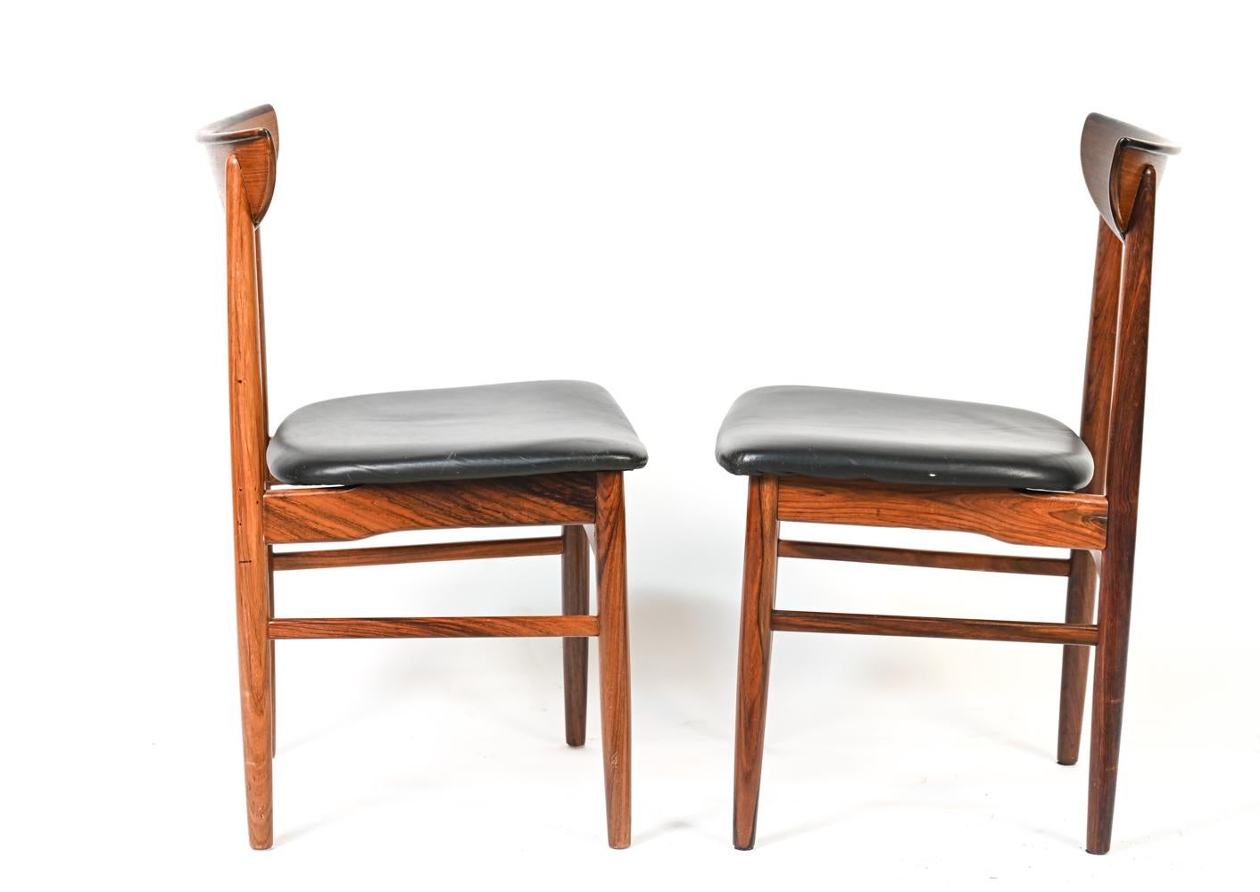 '7' Harry Østergaard for Skovby Danish Mid-Century Rosewood Dining Chairs 4