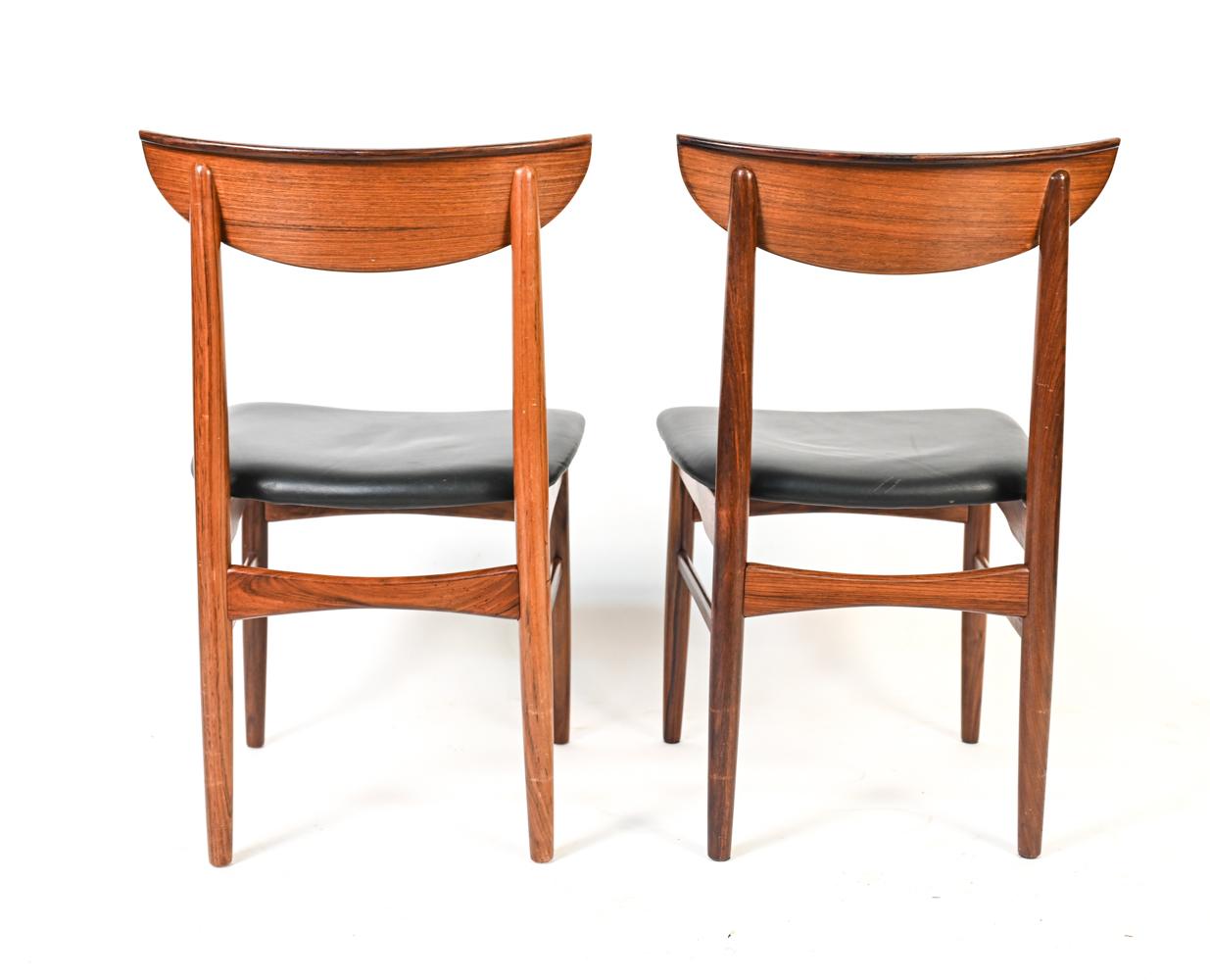 '7' Harry Østergaard for Skovby Danish Mid-Century Rosewood Dining Chairs 5