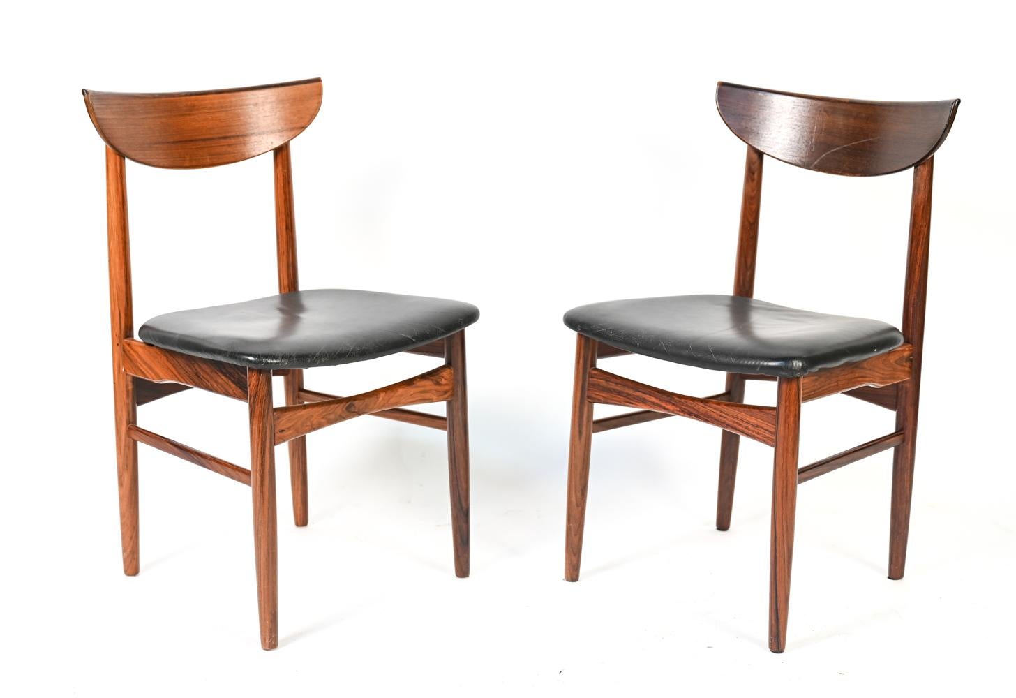 '7' Harry Østergaard for Skovby Danish Mid-Century Rosewood Dining Chairs 2