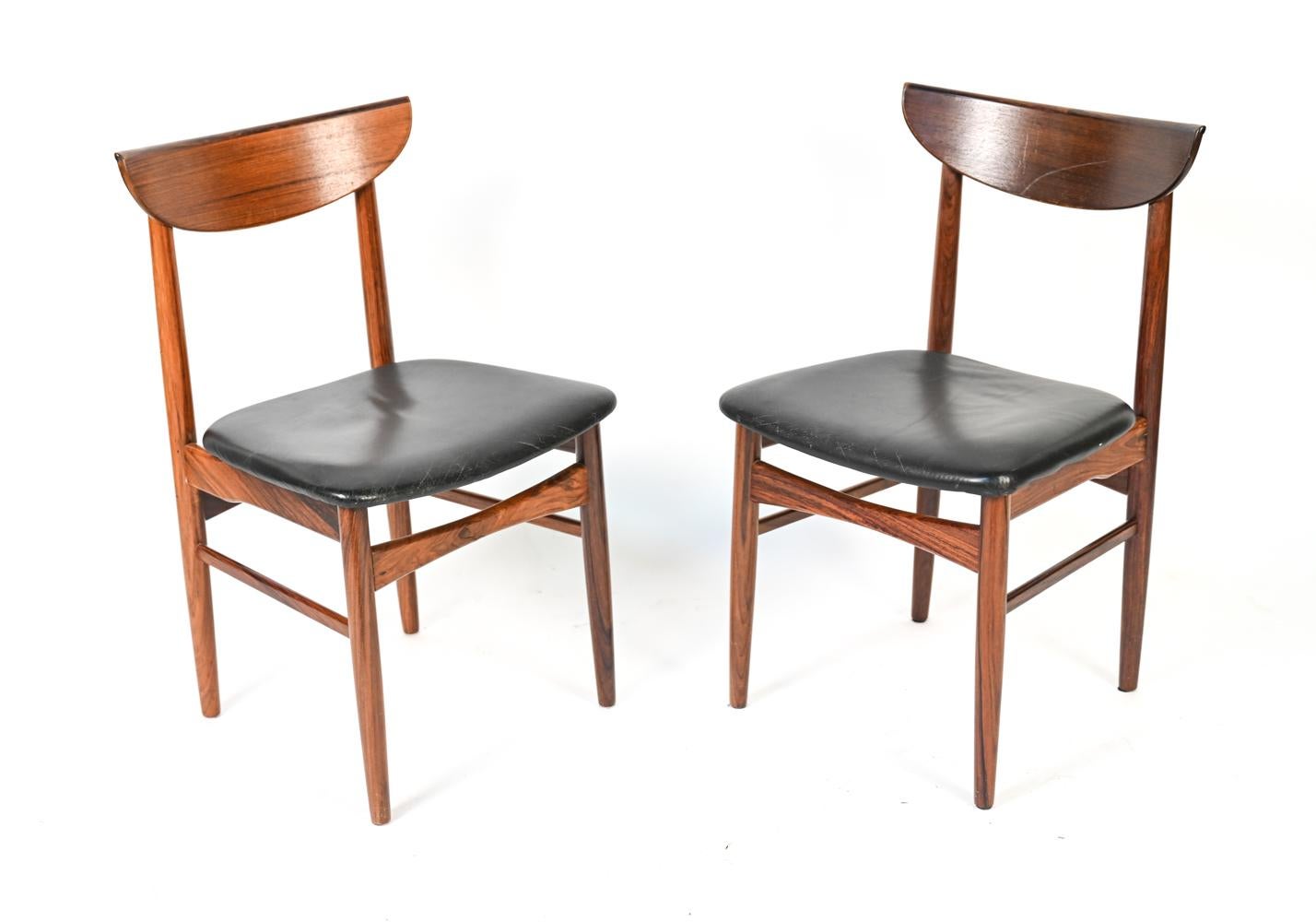 '7' Harry Østergaard for Skovby Danish Mid-Century Rosewood Dining Chairs 3