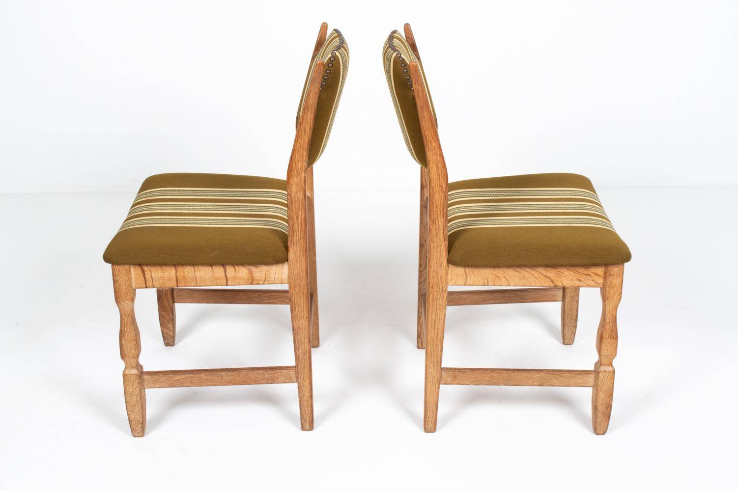 (7) Henning Kjaernulf Danish Mid-Century Dining Chairs For Sale 4