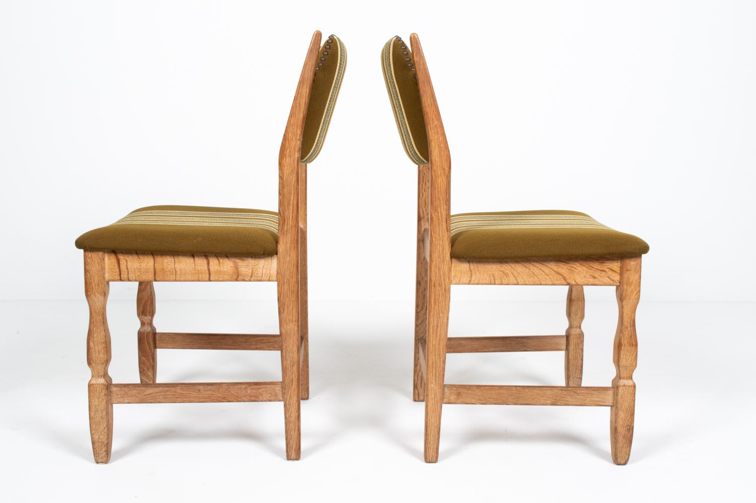 (7) Henning Kjaernulf Danish Mid-Century Dining Chairs For Sale 5