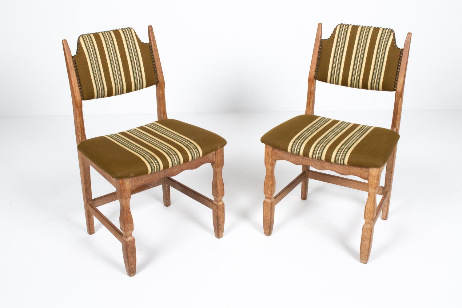 (7) Henning Kjaernulf Danish Mid-Century Dining Chairs For Sale 2