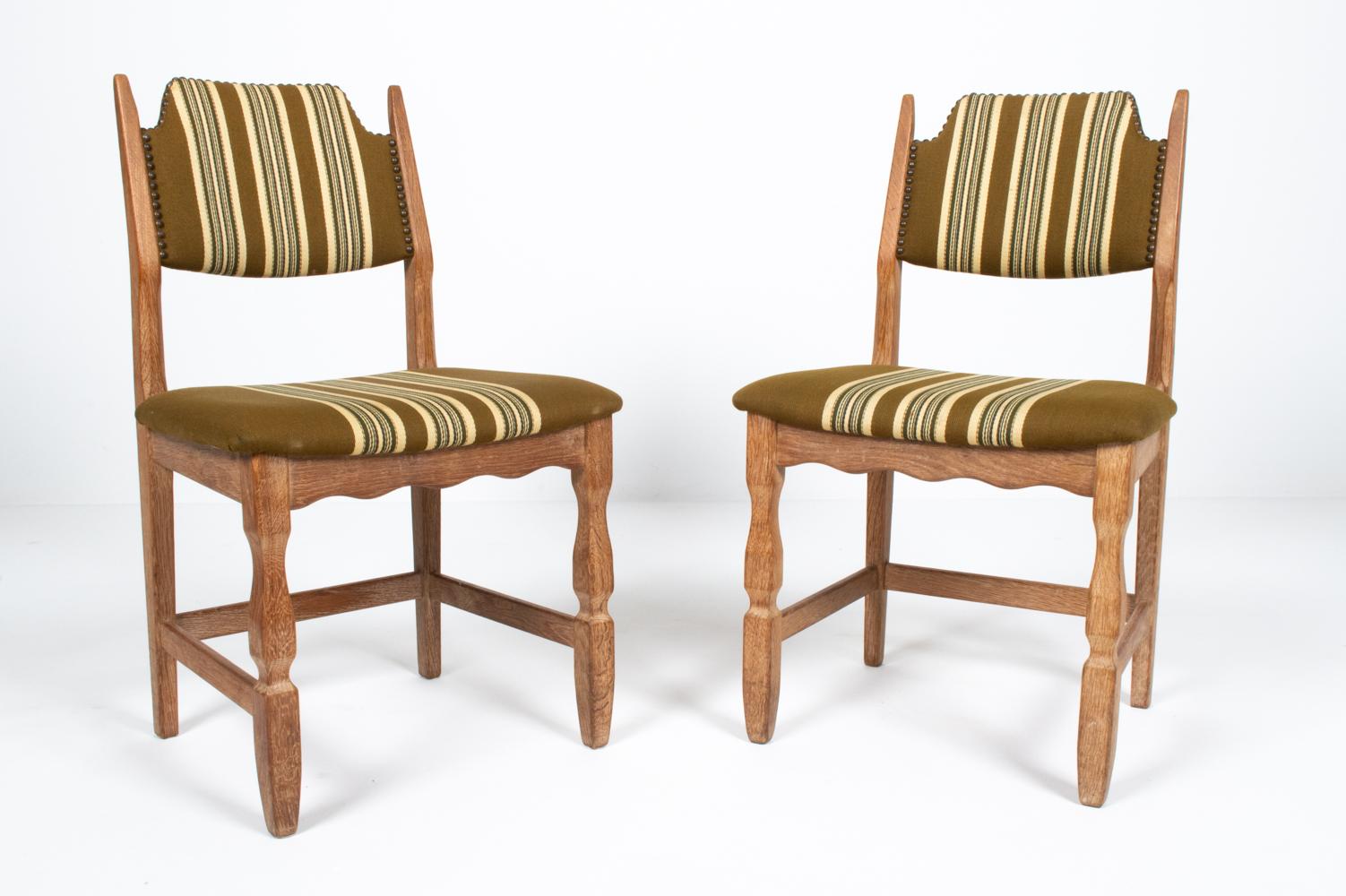 (7) Henning Kjaernulf Danish Mid-Century Dining Chairs For Sale 3