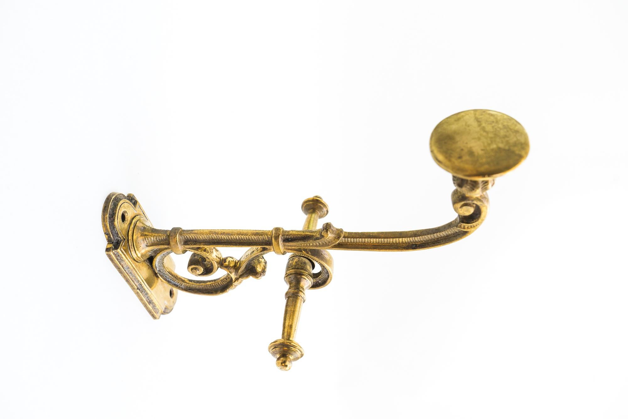 7 Historistic Cloth Wall Hooks, circa 1890s In Good Condition In Wien, AT