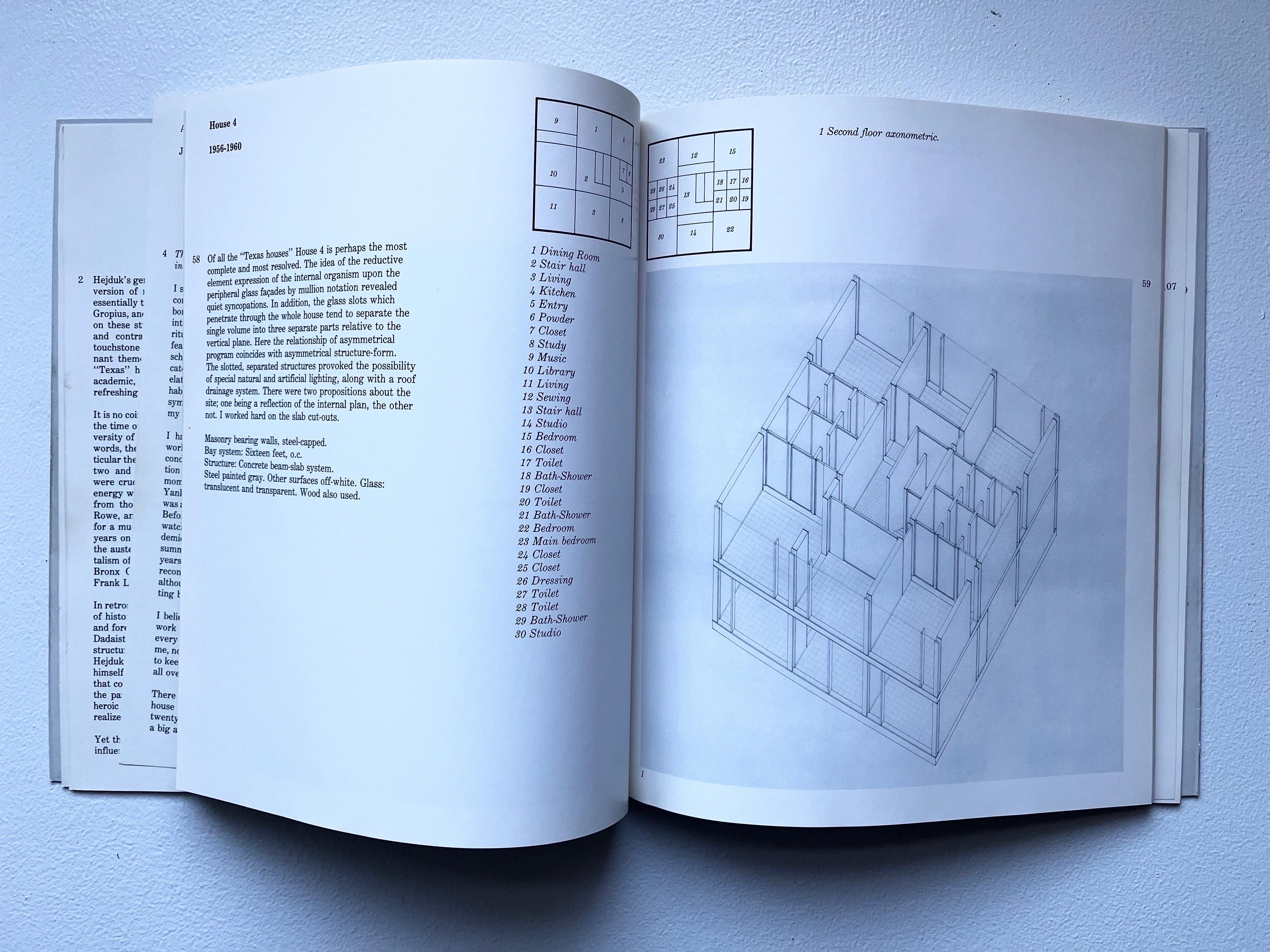 Paper 7 Houses, John Hejduk, First Edition, 1980 For Sale