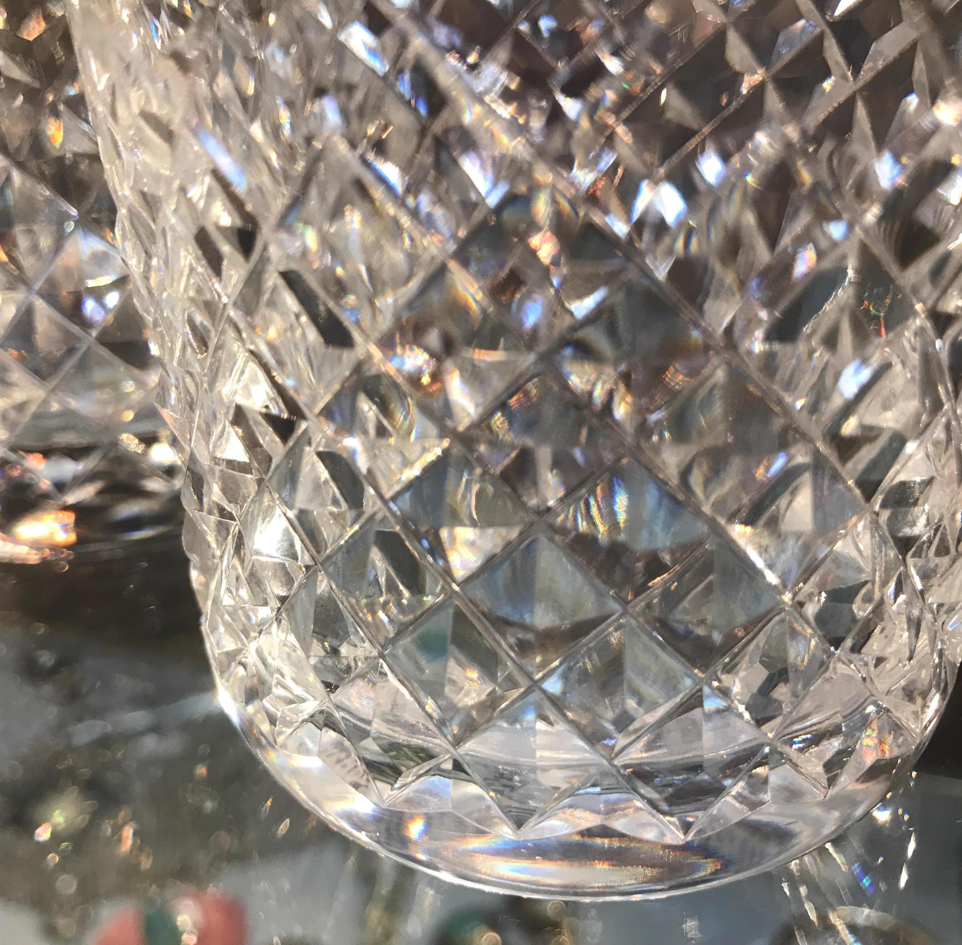 7 gobelets à whisky Waterford en cristal irlandais taillés à la main 1
