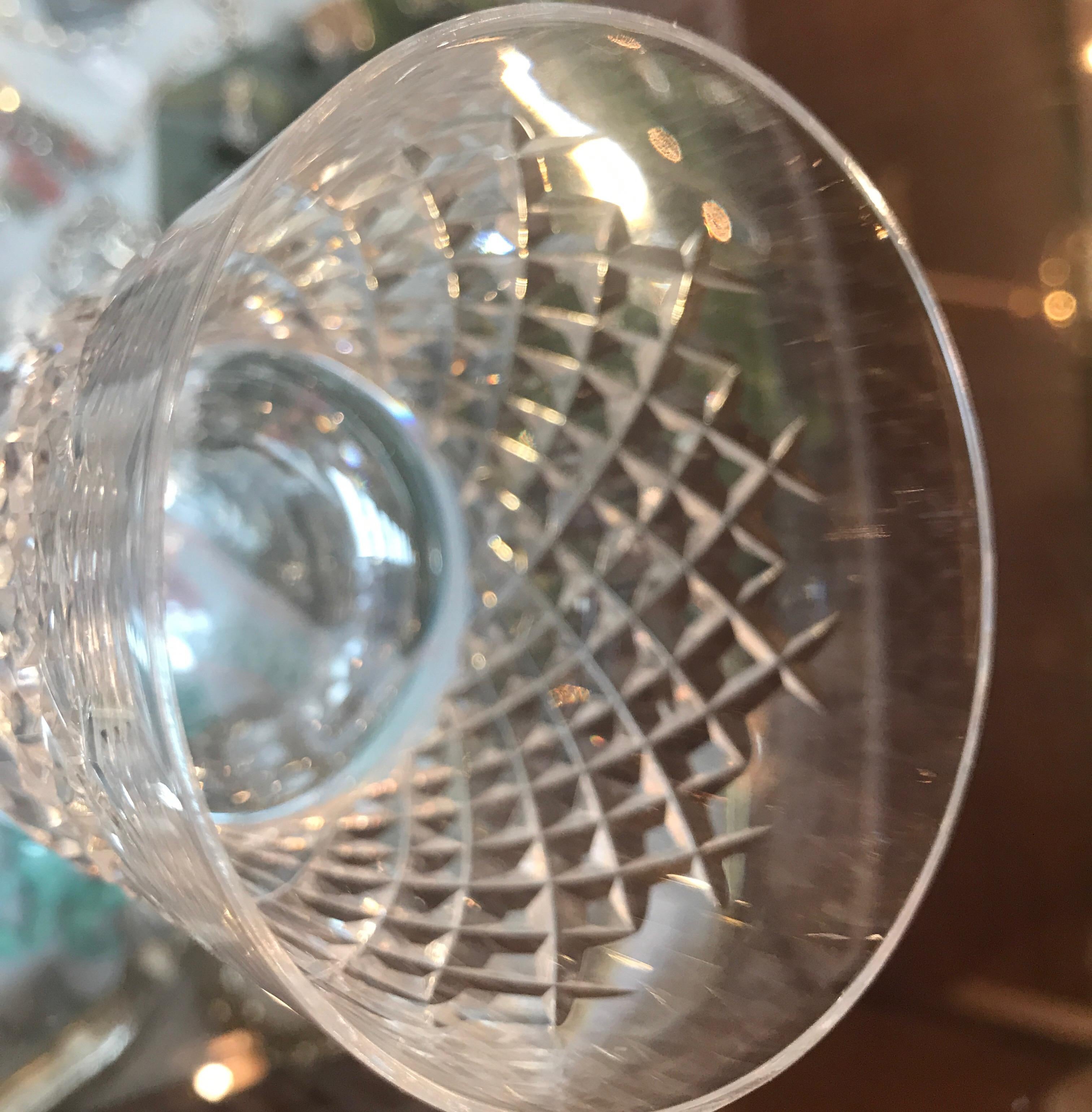 7 gobelets à whisky Waterford en cristal irlandais taillés à la main 2
