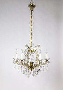 7-Light Multi-Crystal Maria Theresa Chandelier
