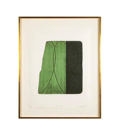 7 Lithografien in Farben „Fragment I – VII“ von Robert Mangold