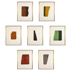 7 Lithographs in Colors "Fragment I - VII" by Robert Mangold