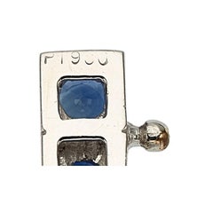 Platinum Tennis Bracelet With 21.50 ct Round Sapphires 7" Long