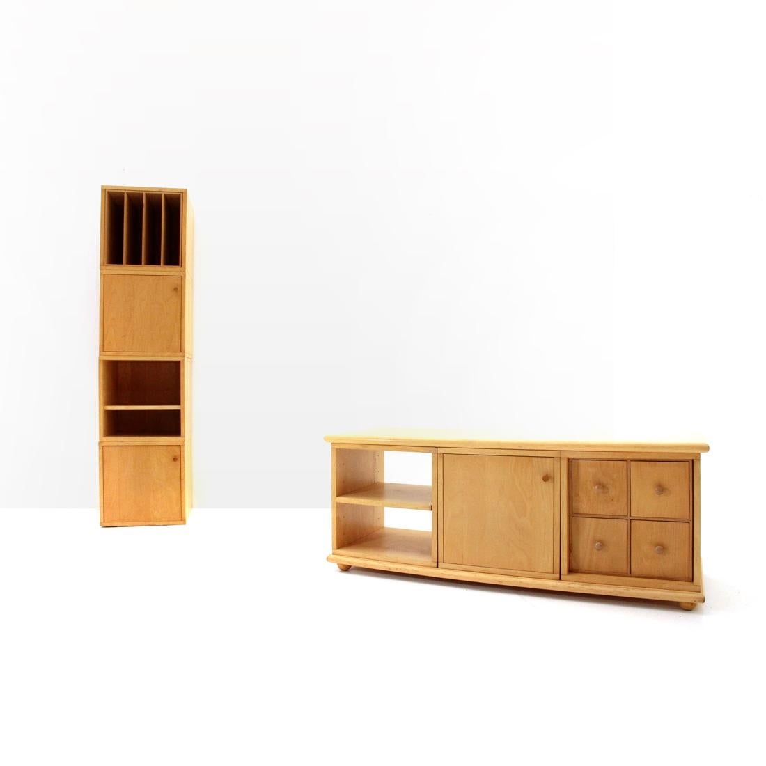 Mid-Century moderno 7 contenitori quadrati 'Bric' del Centro Studi Driade per Driade 1970