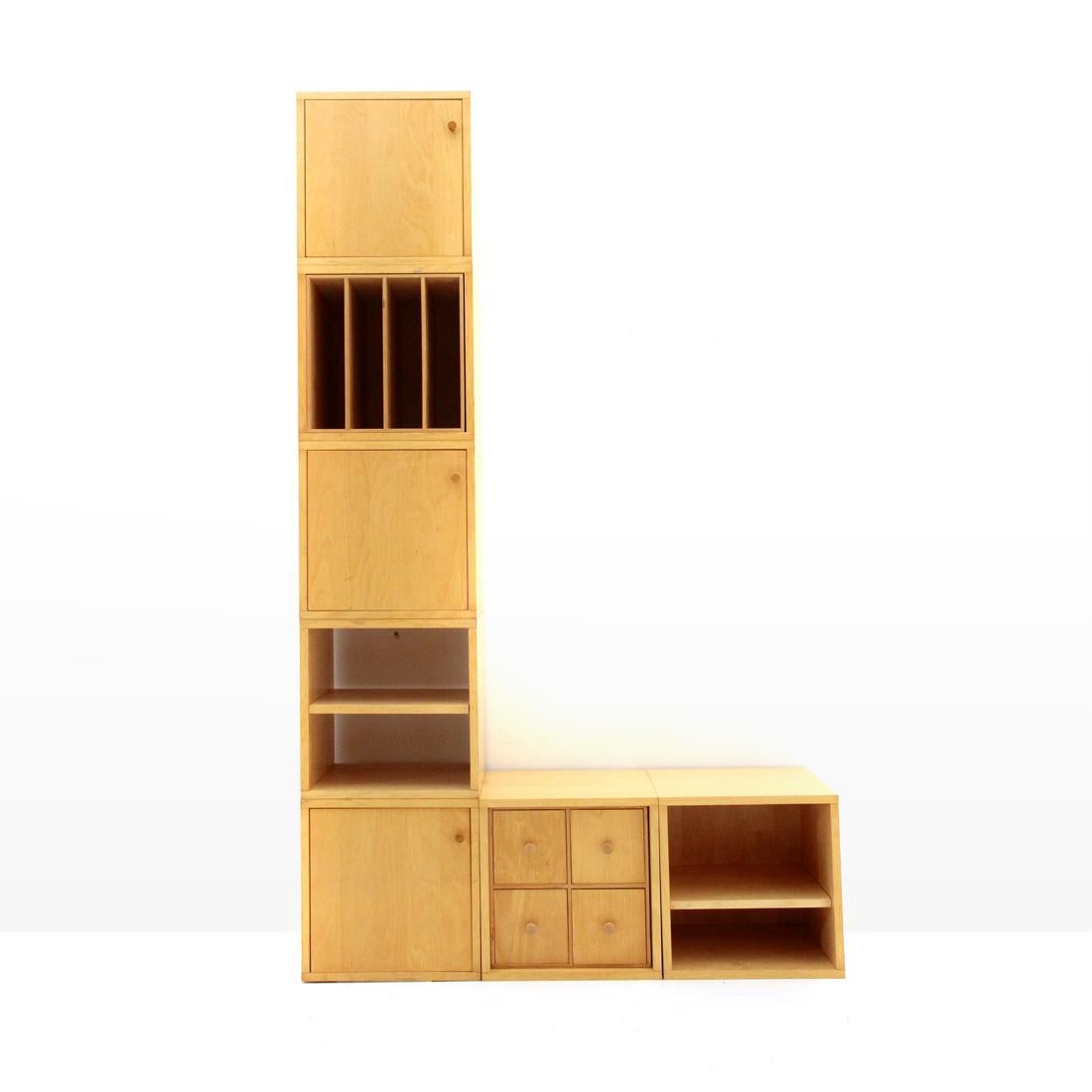 Fine XX secolo 7 contenitori quadrati 'Bric' del Centro Studi Driade per Driade 1970