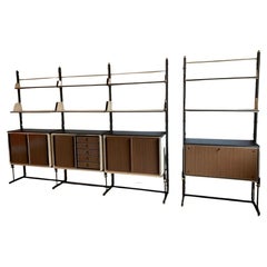 7 Module Bookcase with Bar by Umberto Mascagni, Set of 7