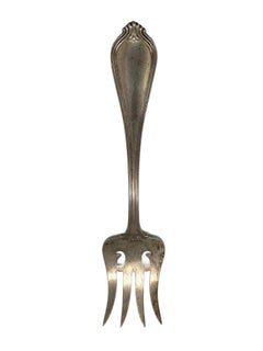 7" Paul Revere Pattern Meat Fork Pierced by Towle Sterling Silver