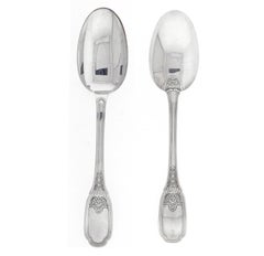 7-teiliges Blois 950 Silberservice für 12 Personen von Souche-Lapparra:: Paris