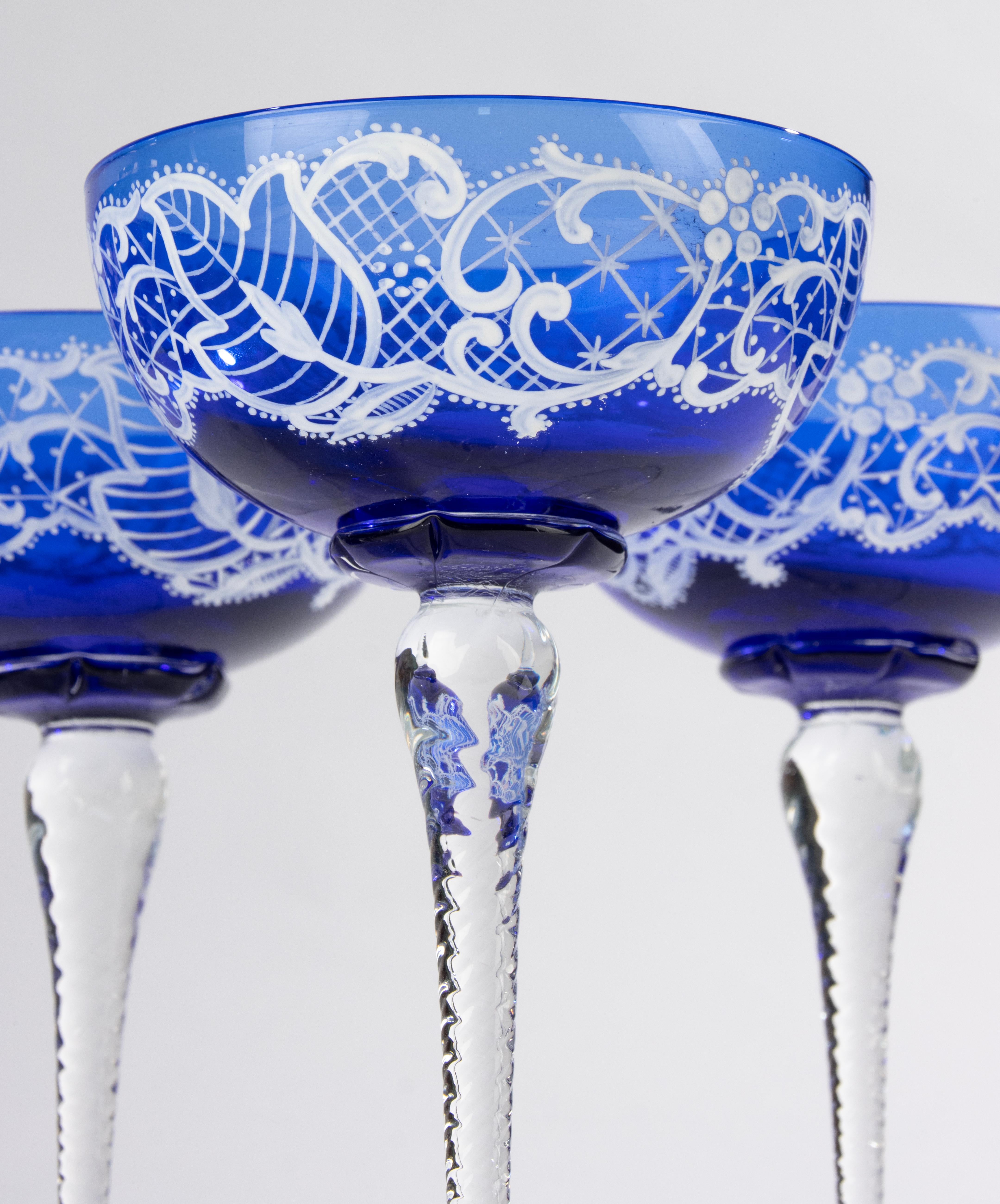 Set di champagne da 7 pezzi - Vetro di Murano - Vetreria Venier in vendita 5