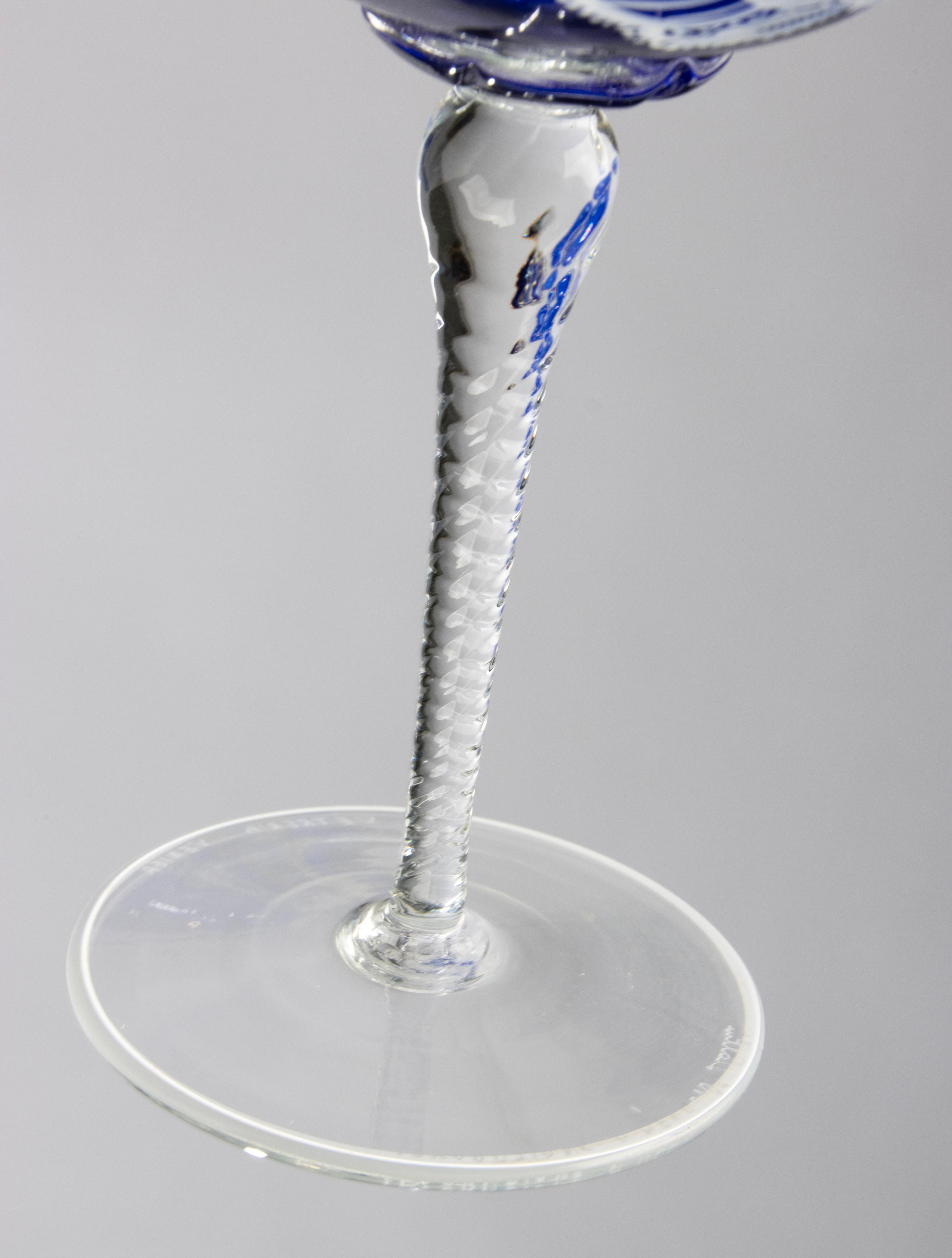 Fine XX secolo Set di champagne da 7 pezzi - Vetro di Murano - Vetreria Venier in vendita