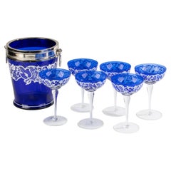 Set de 7 piezas para champán - Cristal de Murano - Vetreria Venier