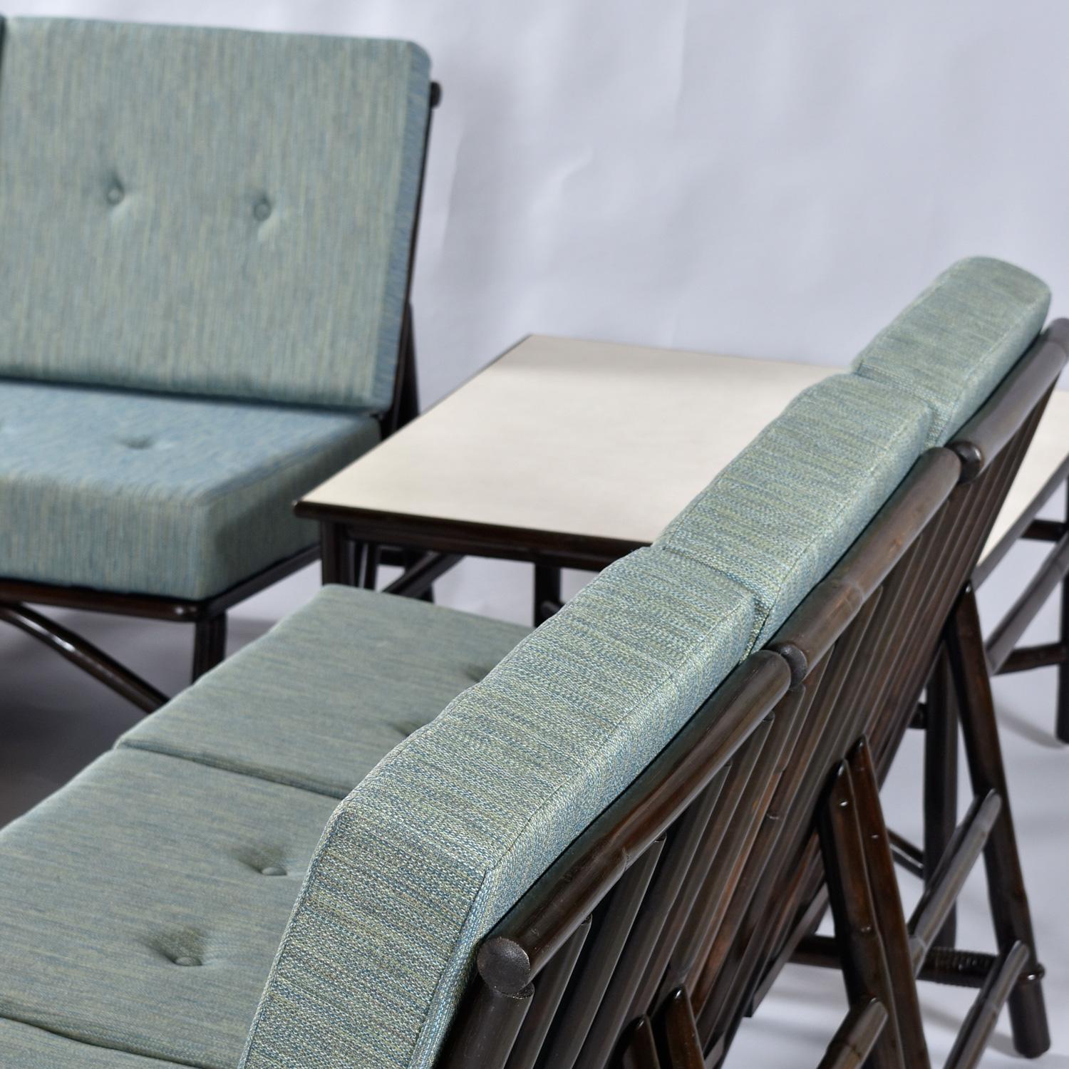 Groupe de canapés modulaires en rotin 7 pièces John Wisner pour Ficks Reed Far Horizons en vente 3
