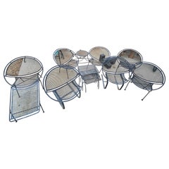 7 Piece Midcentury Salterini 'Radar' Patio Garden Set