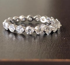 7 Pointer Eternity Ring Single Prong