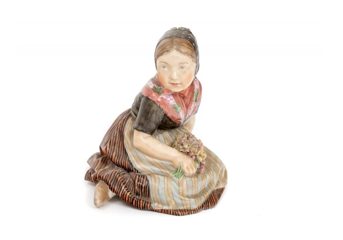 7 Royal Copenhagen Figurines by Carl Martin-Hansen Amager Children For Sale 3