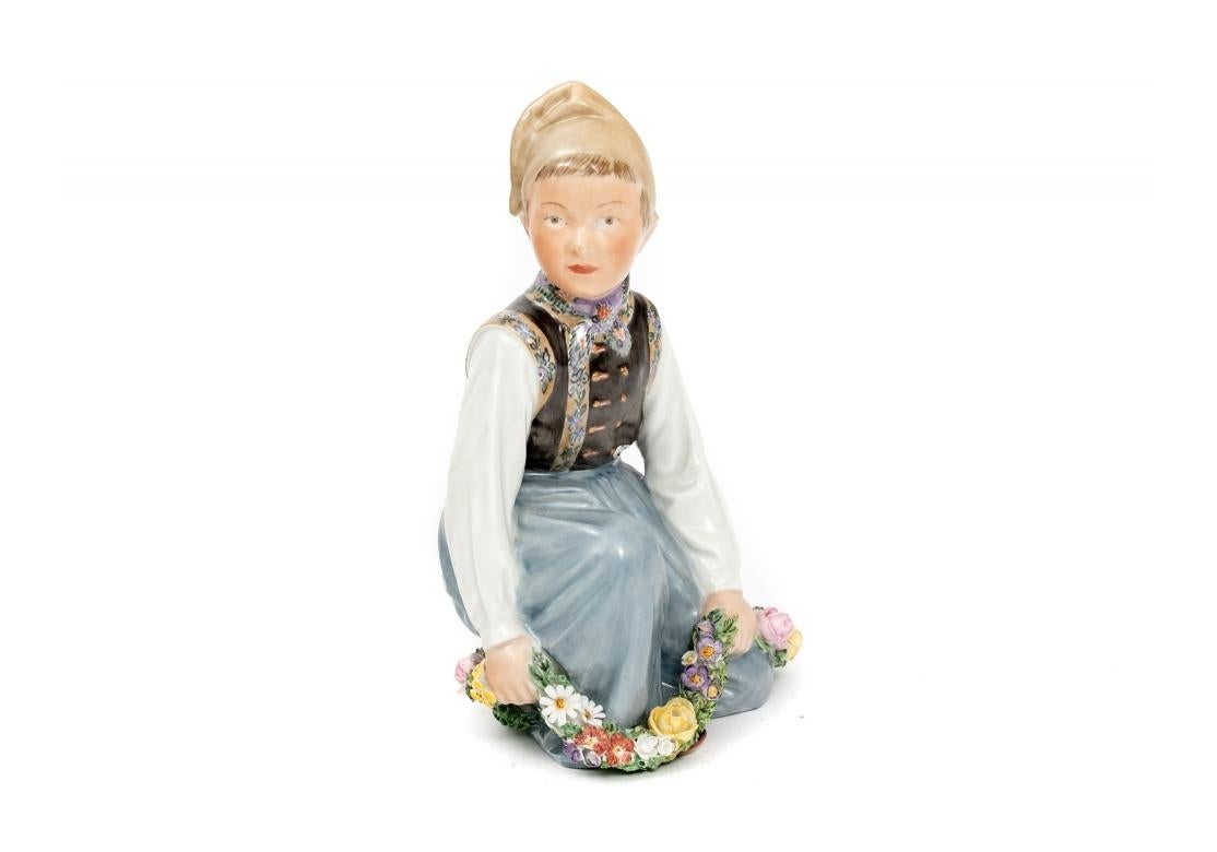 7 Royal Copenhagen Figurines by Carl Martin-Hansen Amager Children For Sale 6