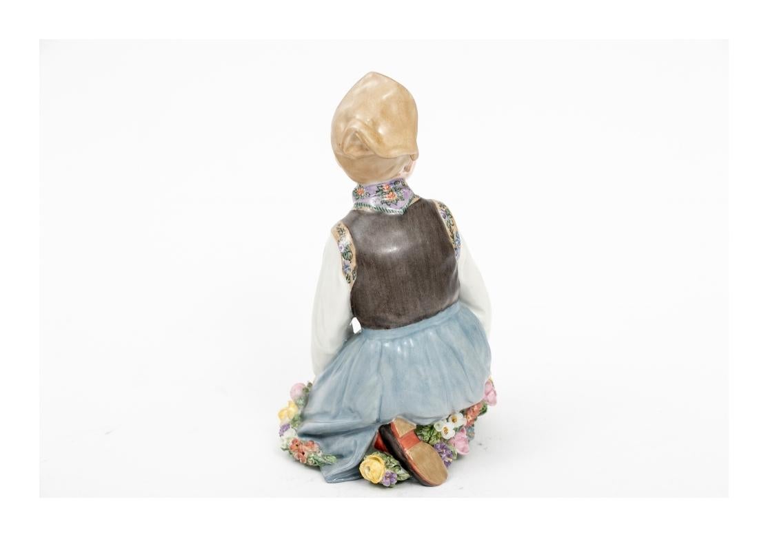 7 Royal Copenhagen Figurines by Carl Martin-Hansen Amager Children For Sale 7