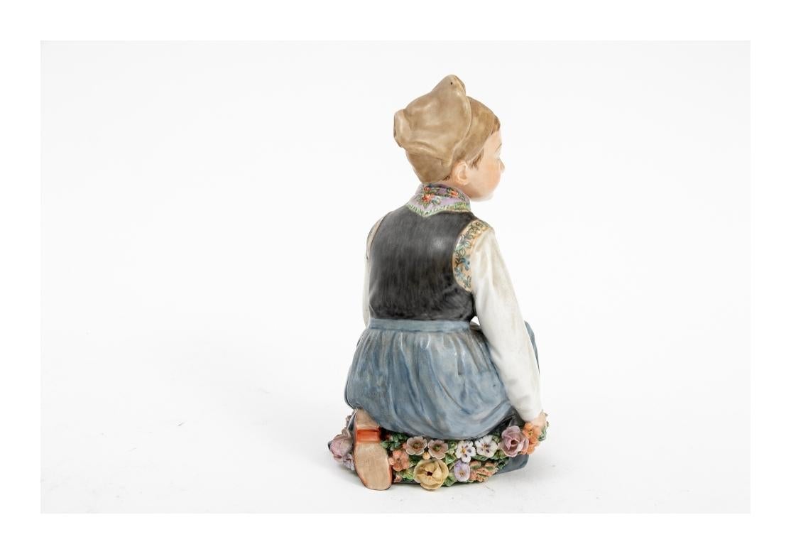 Mid-Century Modern 7 Royal Copenhagen Figurines by Carl Martin-Hansen Amager Children For Sale