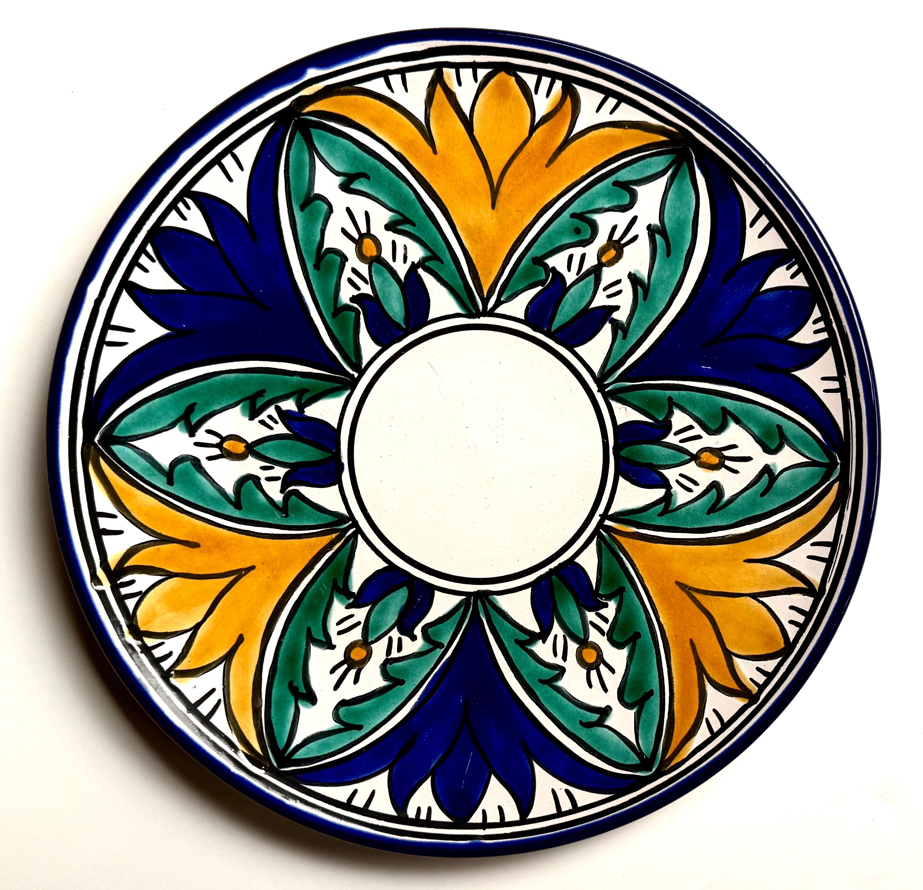 (7) Servierstücke Ensemble C.1950's: Tunesische Platten + Marokkanische Servierschüssel im Angebot 3