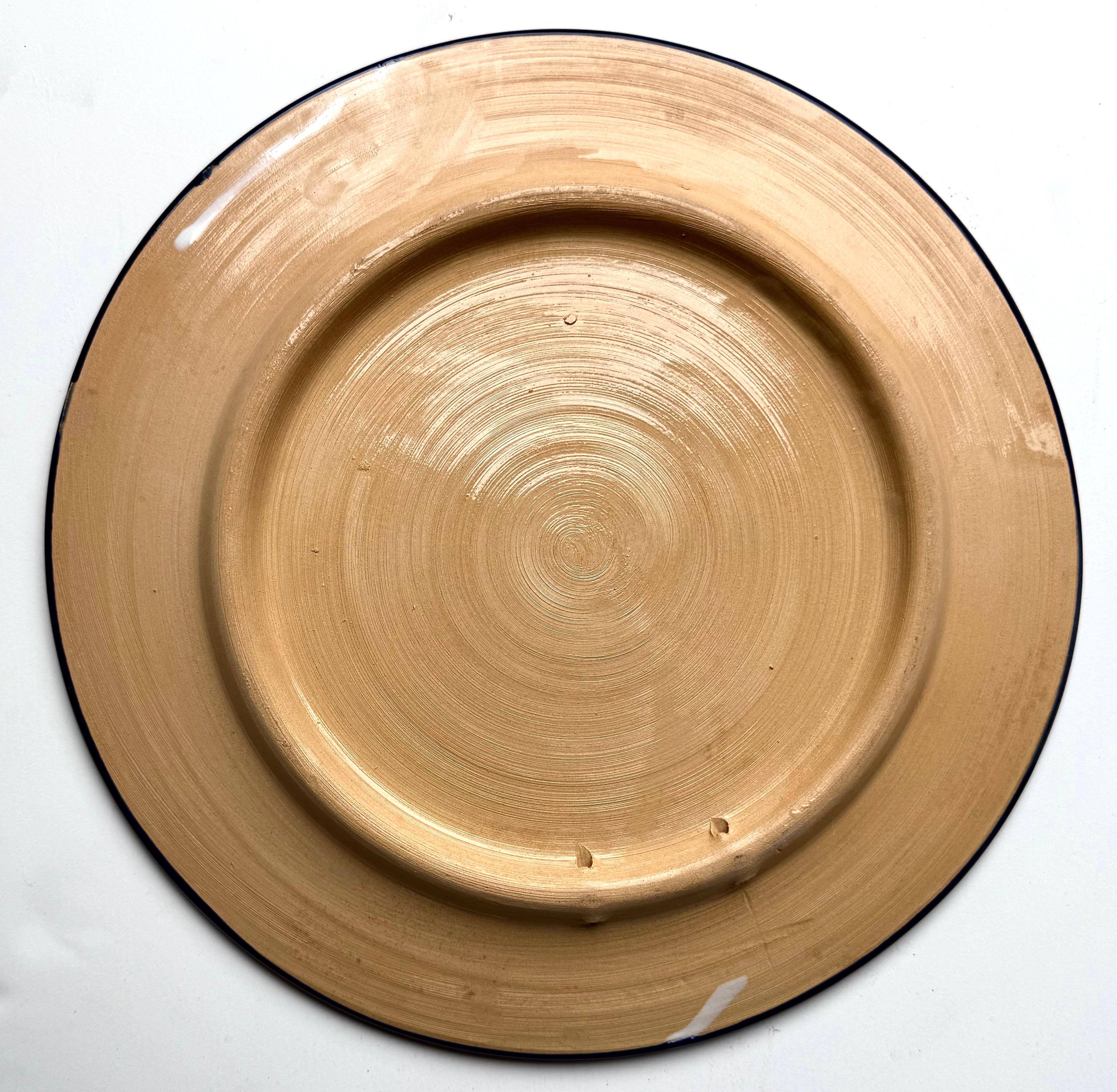 (7) Servierstücke Ensemble C.1950's: Tunesische Platten + Marokkanische Servierschüssel im Angebot 8